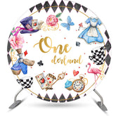 Onederland Kleid Blumen Runden 1 Geburtstag Hintergrund